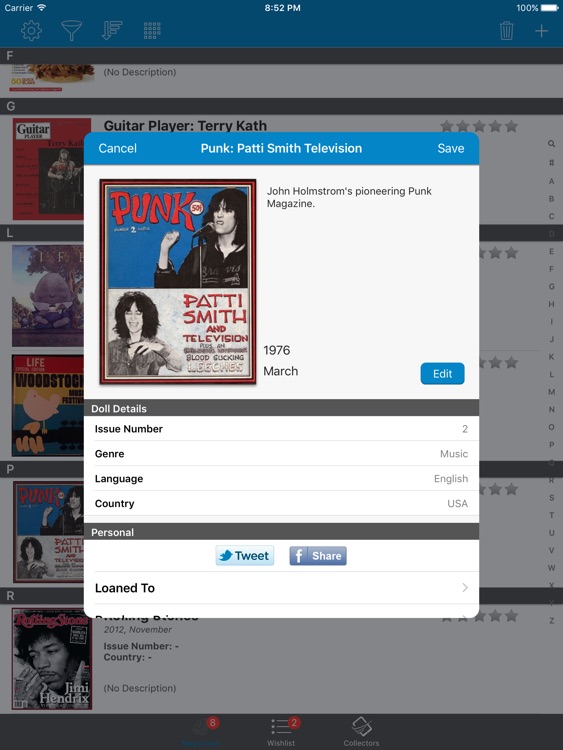 Magazine Collector - iPad Version