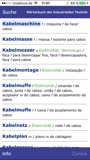 Wörterbuch Technik Portugiesisch <-> Deutsch(圖2)-速報App