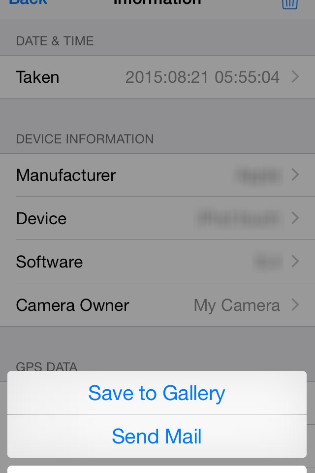 EXIF Editor. GPS Data Remover screenshot 3