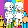 Little Girls Diary Coloring Pages Free Game Kids