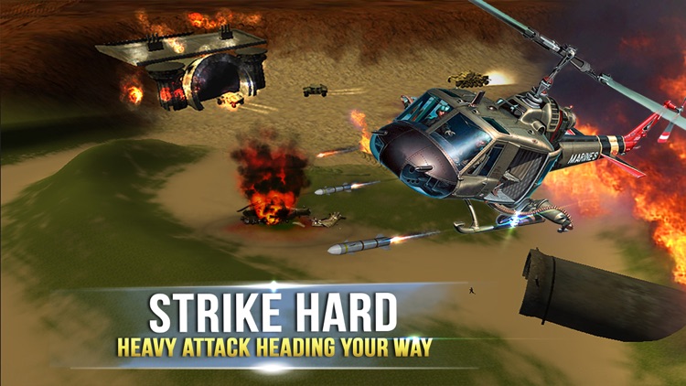 Real Gunship Battle: 3D Helicopter Action screenshot-4
