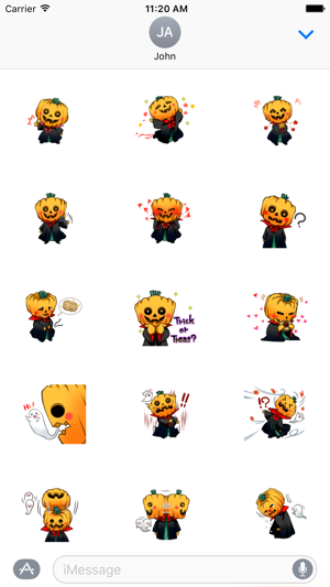 Pumpkin Man Halloween Sticker(圖1)-速報App