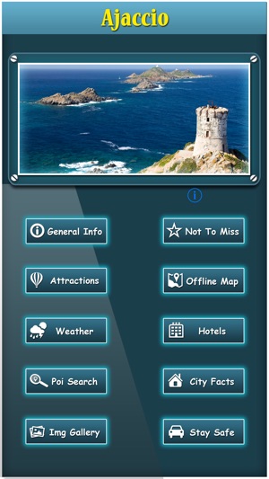 Ajaccio Offline Map Travel Guide