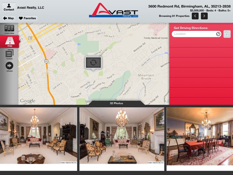 Avast Realty for iPad