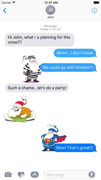 Santa's Stickers