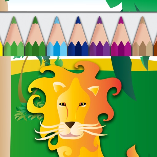 Draw and Colour: The Jungle iOS App