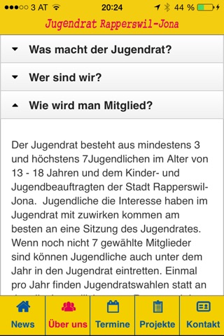 Jugendrat Rapperswil screenshot 2