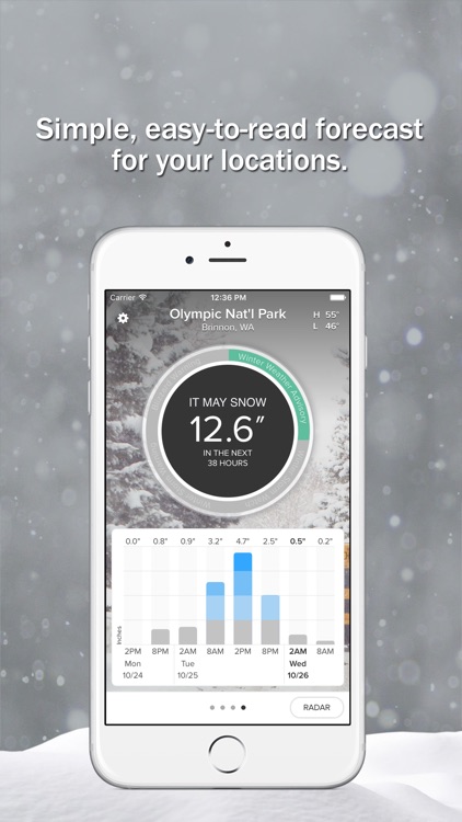 SnowCast - See how much snowfall you could get