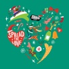 Spread the Love Christmas Stickers