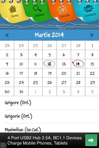 Calendar Onomastic screenshot 4