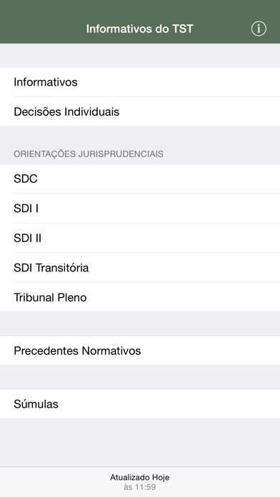 How to cancel & delete Informativos do TST (Original) from iphone & ipad 1