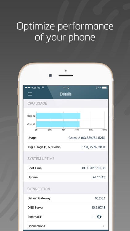 System Status - Activity Monitor of Network & CPU