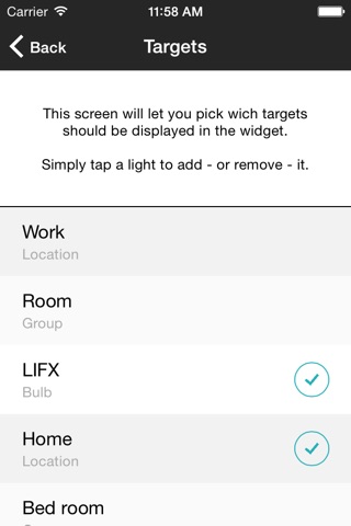 LIFX Widget screenshot 2