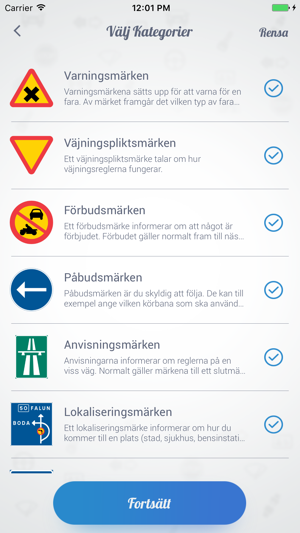 Lär dig Vägmärken(圖2)-速報App