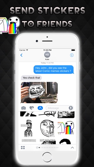 Rage Comics Memes Emoji Stickers for iMessage(圖3)-速報App