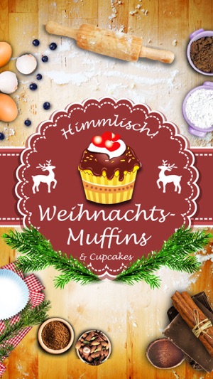 Weihnachts-Muffins Cupcakes Backen Weihn