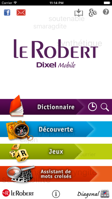 DIXEL Mobile ©Le Robert - French dictionaries & Play activities with words Screenshot 1