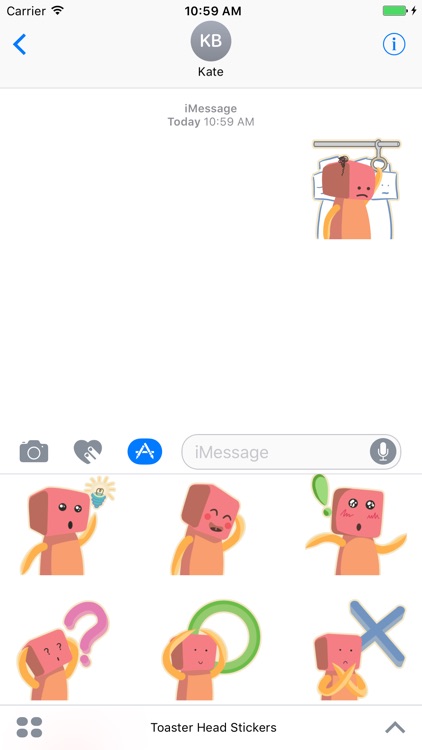 Toaster Head Stickers