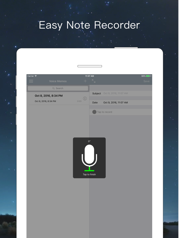 Voice Recorder MRecorder - voice audio memos free screenshot 3