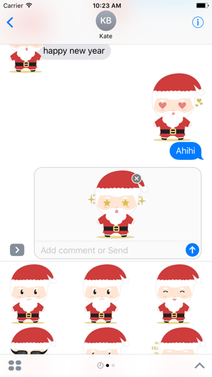 Super cute Santa Claus for Christmas - Fx Sticker(圖3)-速報App