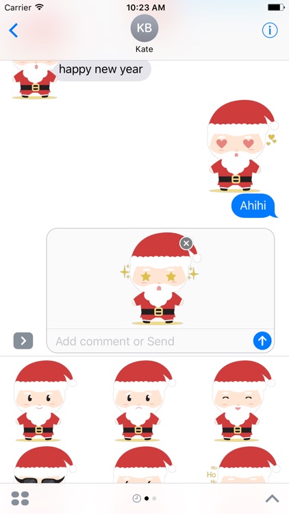 Super cute Santa Claus for Christmas - Fx Sticker