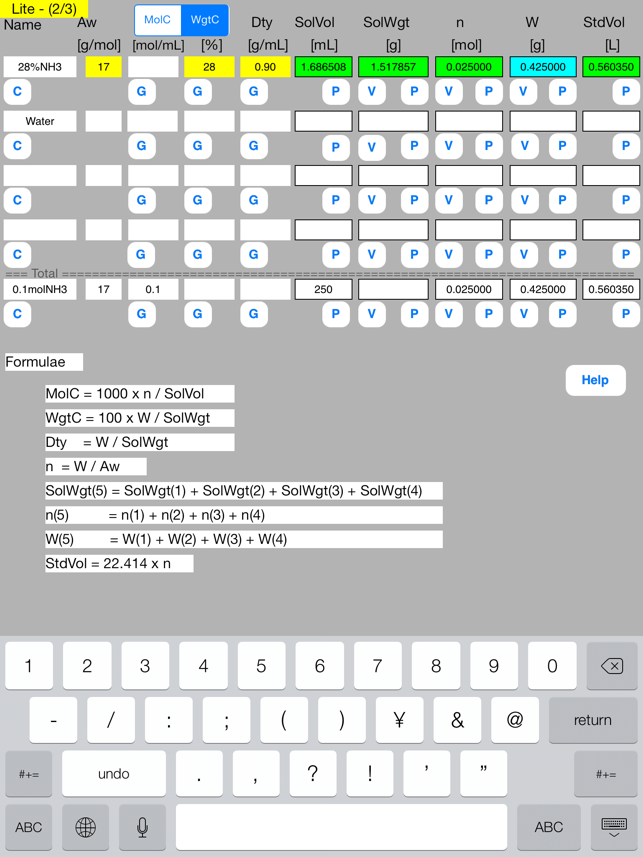 Solution Mol Calculator Lite(圖5)-速報App