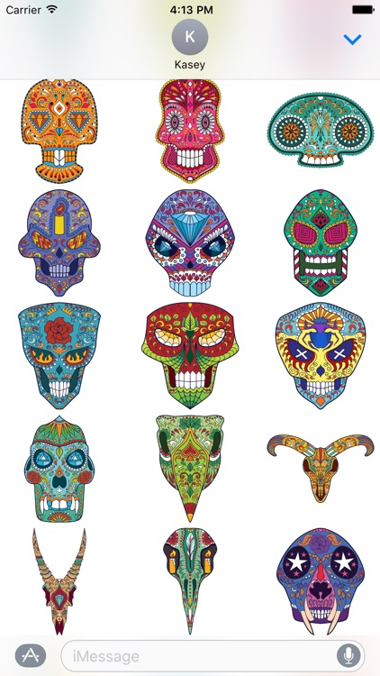 Sugar Skull Stickers screenshot-4