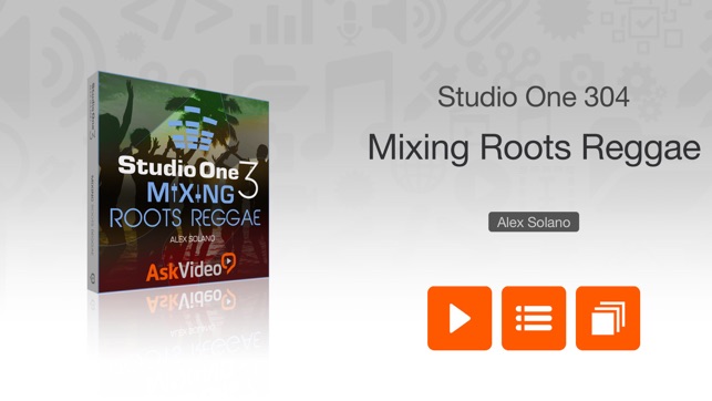 Mixing Roots Reggae Course for Studio On