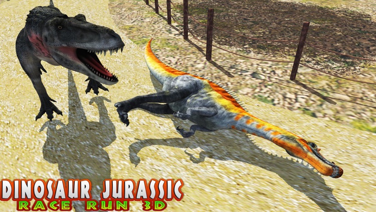 Dinosaur Jurassic Race Run 3D - Ultimate Animal Racing Game screenshot-3