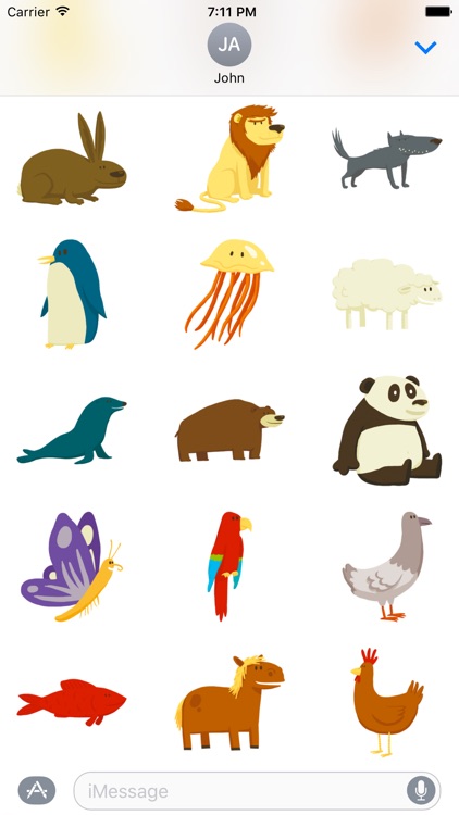 Happy Animals Sticker Pack