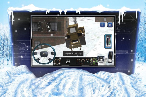 Winter Snow Mover Truck Driver Simulator screenshot 4