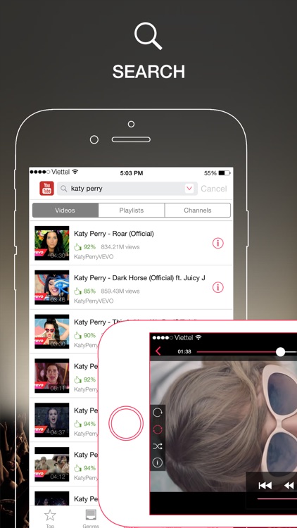 Music Tube - Player and Streamer for Youtube