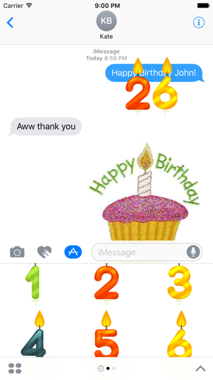 Birthday Candles Sticker Pack