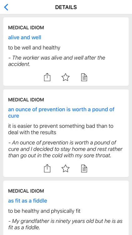 Medical & Body idioms