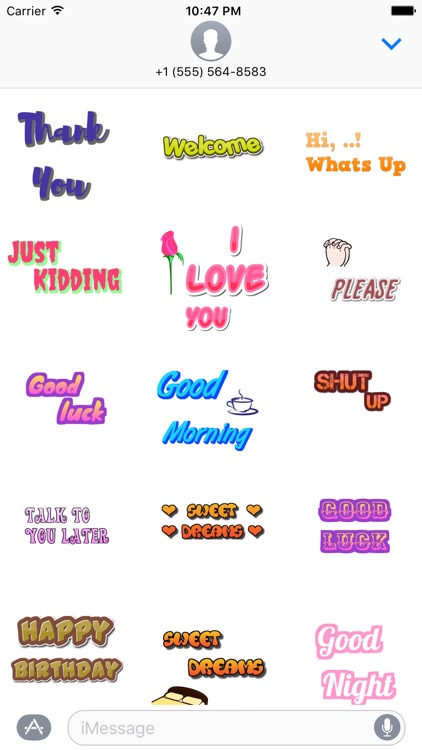 Cool Word Stickers