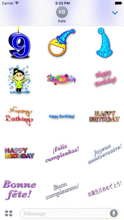 Happy Birthday • Stickers for iMessage