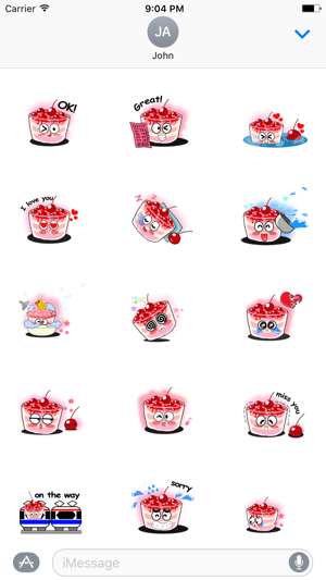 Smile Cupcake Sticker