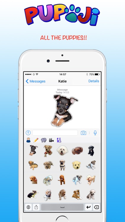 Pupoji - Cute Dog Emoji Keyboard Puppy Face Emojis