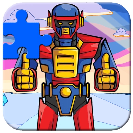 Crazy Big Iron Super Hero Robot Jigsaw Puzzle Game iOS App