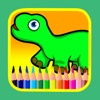 Coloring book tour kids dinosaur painting