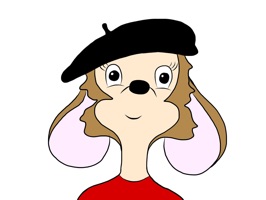 Let Michèle the Mouse add a little bit of character to your messages