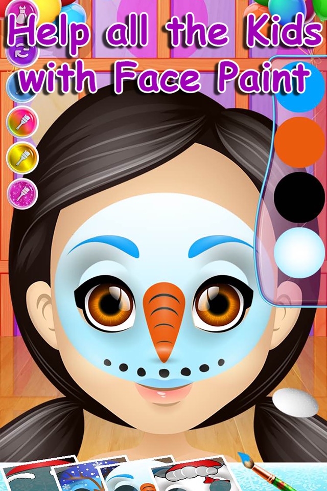 Carnival Face Paint - Kids Salon & Christmas Games screenshot 2