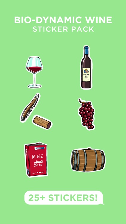 Bio Dynamic Wine Stickers for iMessage