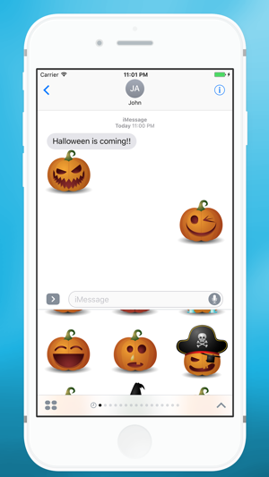 Halloween Pumpkin Emoji for iMessage