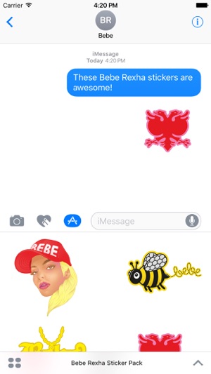 Bebe Rexha Sticker Pack(圖1)-速報App