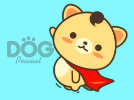Peanut Dog Sticker Pro - Christmas New Year Emoji