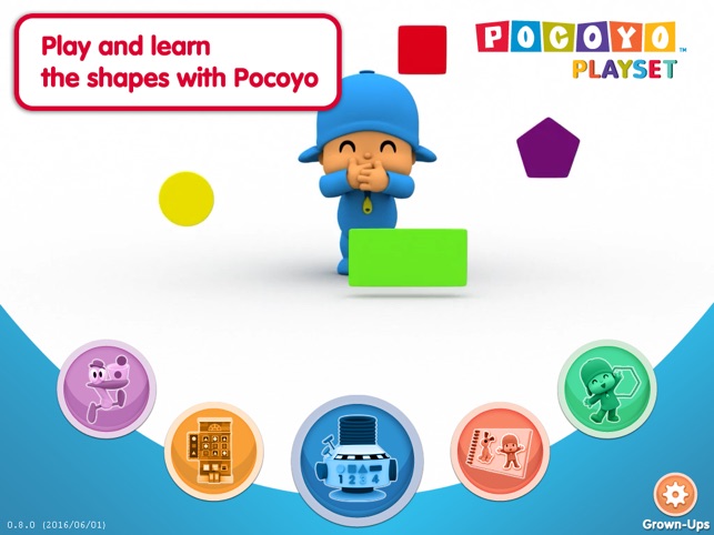 Pocoyo Playset - 2D Shapes