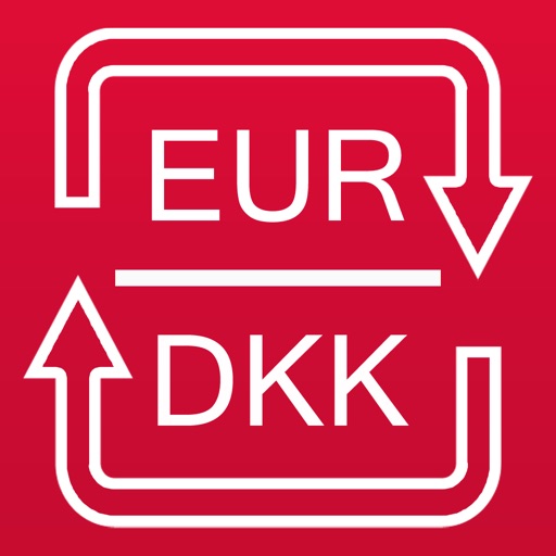 Euro to Danish Krone currency converter icon