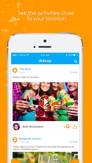 Daloop - The location based social media app(圖3)-速報App