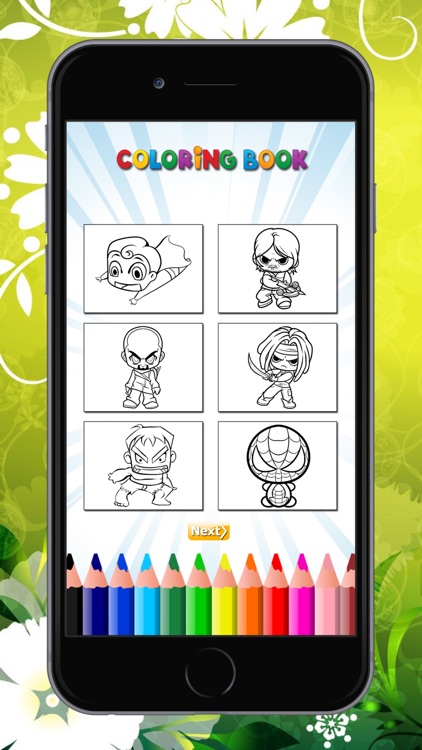 Superhero Coloring Book HD: Paint Heroes for Kids screenshot-4